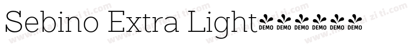 Sebino Extra Light字体转换